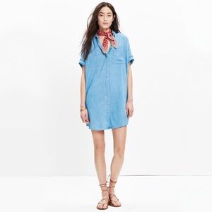 MADEWELL Courier Chambray Shirt Dress